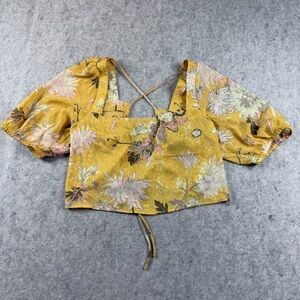 H&M Yellow Floral Blouse